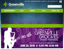 Tablet Screenshot of greenvillenc.gov